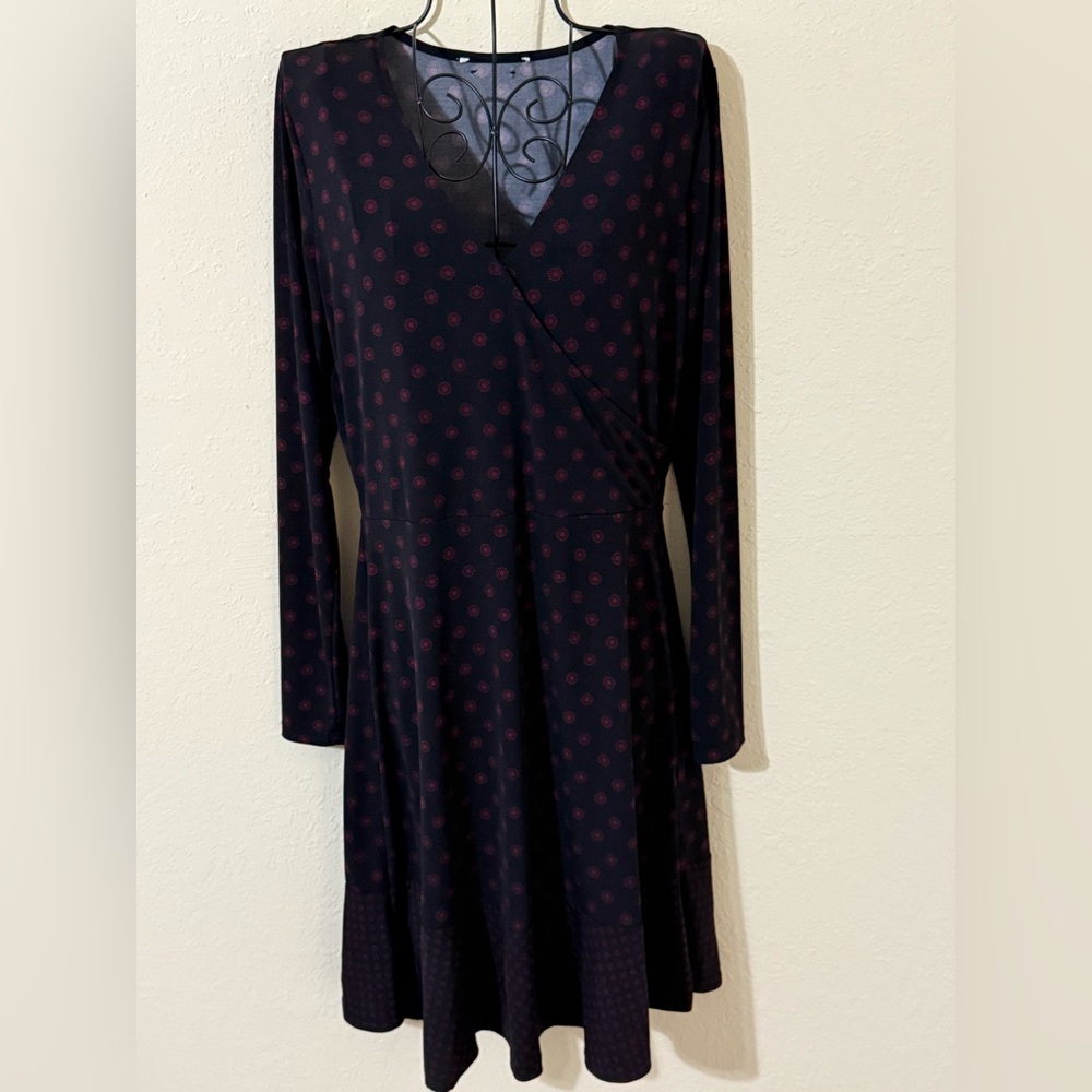 Michael Kors Black and Red Polka Dot Dress